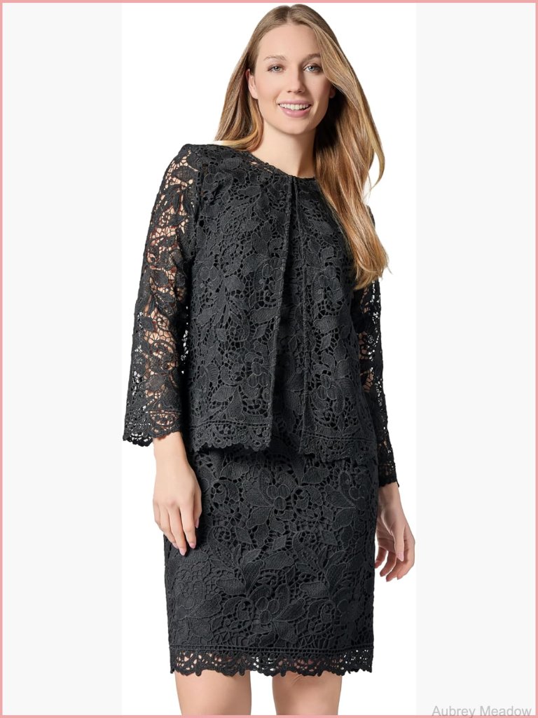 Lace 3/4 Sleeve Open Cardigan Sweater